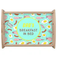 Dad's Breakfast in Bed Fathers Day Food Themed Serving Tray