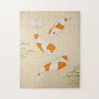 Kohaku Koi Carp Painting Jigsaw Puzzle