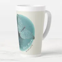 Blue Moon Butterfly Latte Mug