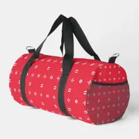 Christmas Holiday Charm Pattern 09 -  Duffle Bag