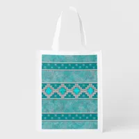 Southwest Turquoise Reusable Grocery Bag