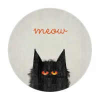 Grumpy Black Cat Cutting Board