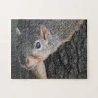 Funny Close Up Squirrel Face Photo Jigsaw Puzzle