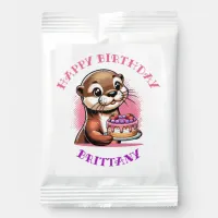 Otter Themed Girl's Birthday Party Photo Lemonade Drink Mix