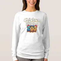 Funny Cartoon Chicks | Chicken Mom Personalized T-Shirt