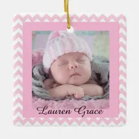 Personalize this Beautiful Pink Christmas Ornament