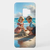 Children Building a Sandcastle on the Beach  Case-Mate Samsung Galaxy S9 Case