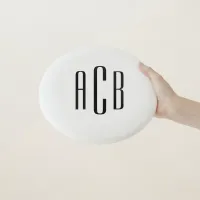 Black Three Letter Monogram Wham-O Frisbee