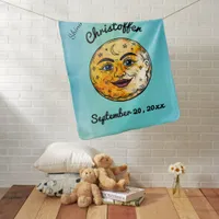 Over the Moon Baby Shower Celebration Baby Blanket