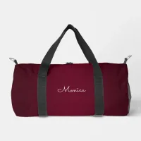 Burgundy Ombre Duffle Bag