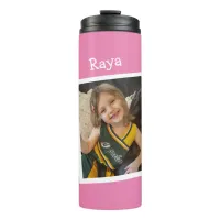 Customized Child's Photo and Name Thermal Tumbler