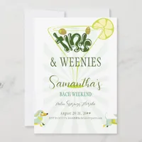 Weenies & Tinies Martini Bachelorette Bach Weekend Invitation