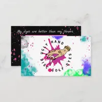 Paint Splatter Business Card
