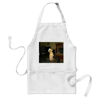 Sitting Pretty or Watching TV Dachshund Adult Apron