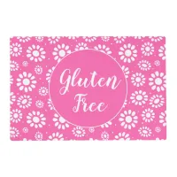 Pretty Pink and White Floral Gluten Free Celiac Placemat