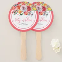 Wildflower Baby In Bloom Floral Baby Shower Hand Fan