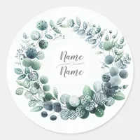 Eucalyptus Botanical Classic Round Sticker