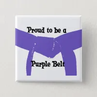 Martial Arts Proud to be a Purple Belt Button