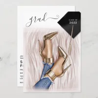 Glam Chic Fashion Show Graduation Party Invitation