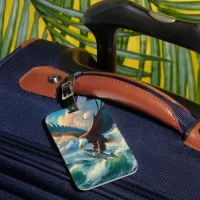 Majestic Eagle Swooping Down to Catch Fish Luggage Tag