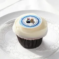 Baby Boy and His Dog Its a Boy Baby Shower Edible Frosting Rounds
