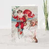 Vintage Santa Holiday Card