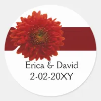 fall wedding  envelope seal