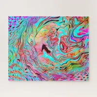 Tranquility Abstract Fluid Art    Jigsaw Puzzle