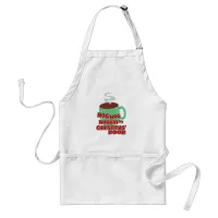 Yummy Eggnog Christmas Saying Adult Apron