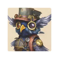 Steampunk Owl Metal Print