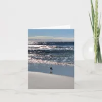 Blank Coastal Beach Note Card