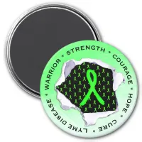Lyme Disease Awareness Ribbons Stickers Magnet