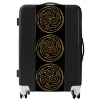 Triple Celtic Knot Swirl Mandala  Luggage