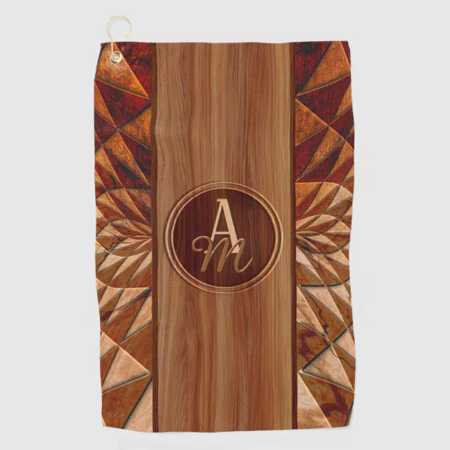 Wood Pattern Golf Towel