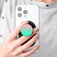 Pink and Teal Gradient Faded PopSocket