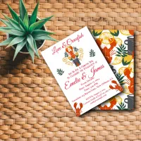 Crawfish Boil Engagement Party – Seafood Cookout  Invitation