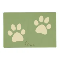 Personalized Cute Paw Placemat