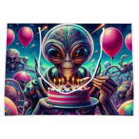 Hope Your Birthday is Out of this World | Alien Large Gift Bag