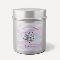 Chic Holographic Magical Intention Candles Label