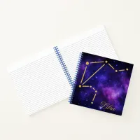 Gold Libra Constellation on Dark Galaxy | Notebook