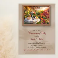 Wine Garden Art Wall Frame Fall Housewarming Party Invitation