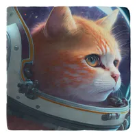 Cat Astronaut Trivet