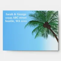 palm trees 5x7 envelopes