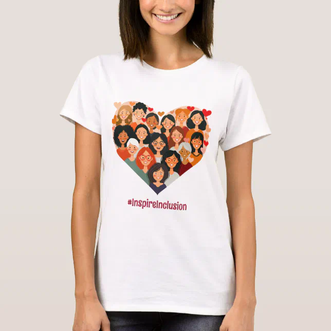 International Women's Day | IWD March 8 | Heart T-Shirt