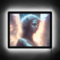 Mystical Blue Eyed Angel LED Sign