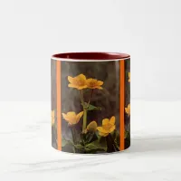 Wildflowers: Marsh Marigold Two-Tone Coffee Mug