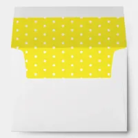 50 & Fabulous Birthday Yellow White Return Address Envelope