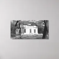 Lost, Abandoned House Deserted Photography Canvas Print