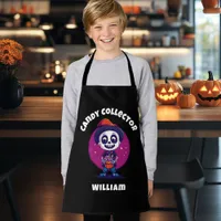 Cute Candy Collector Skeleton kids Halloween Apron