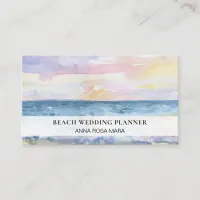 *~* Ocean Sunrise Sea Wedding Planner Travel Agent Business Card